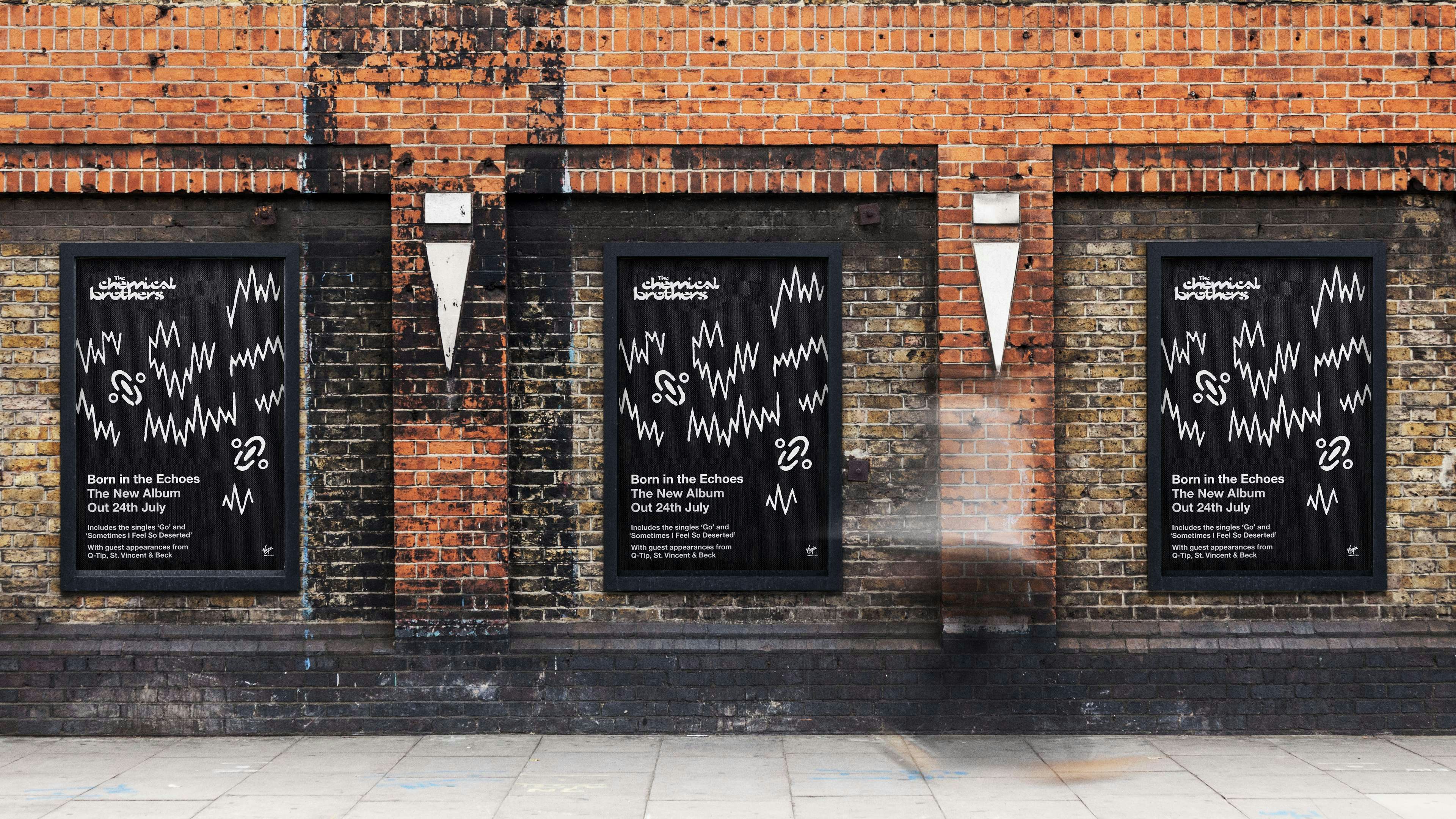 Posters for Chemical Brother Born In The Echoes. Campaign and Design by Hingston Studio, London